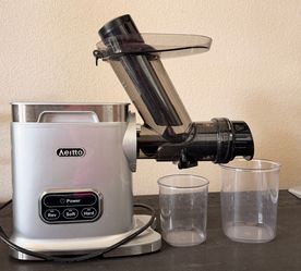 Aeitto Slow Juicer HSJ-1521, Cold Press Juicer, 3"-Wide Chute