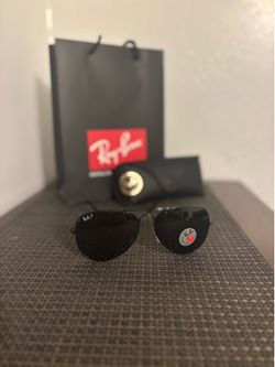 Rayban aviators black polarized best offer or trade