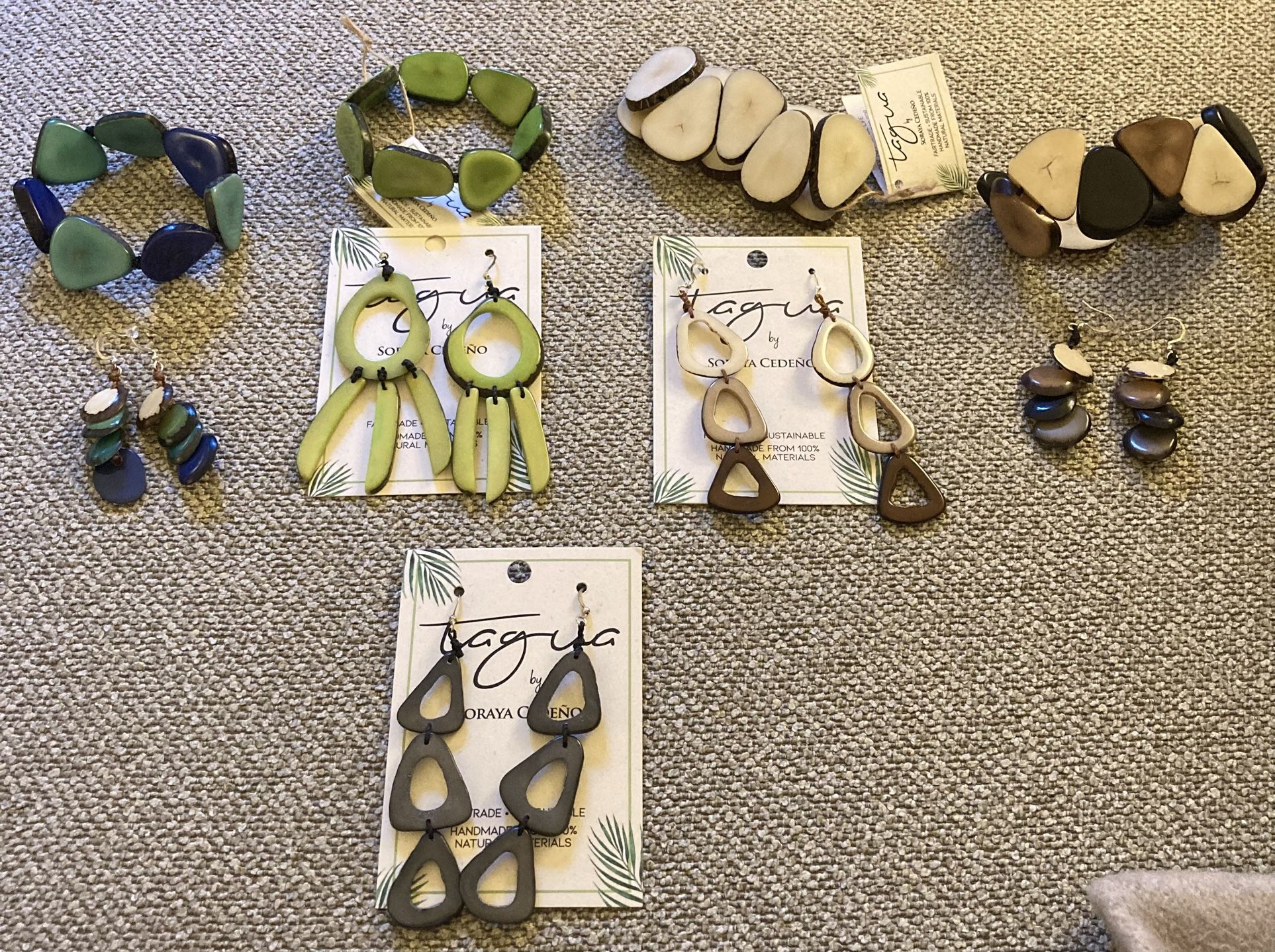 New Bracelets & Earrings (4 Bracelets & 5 Pair of Earrings)