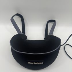 BROOKSTONE Shiatsu Massager with Heat Neck Shoulders Black Hand Straps