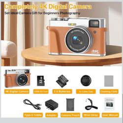 4K Digital Camera for Photography (color as the 1st photo)