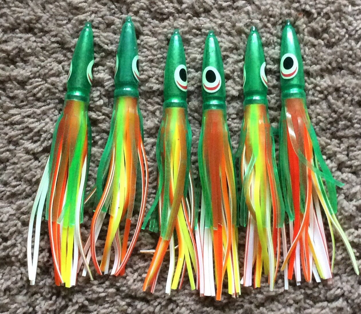 6 NEW TC200 tuna clones Zucchini Green Albacore Fishing Lures Jigs