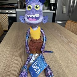 Pixar Disney Store Luca Movie Alberto Plush Toy 17" Soft Stuffed Animal Rare