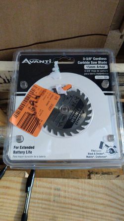 Avanti 3 3/8" Cordless Carbide Saw Blade 15mm Arbor