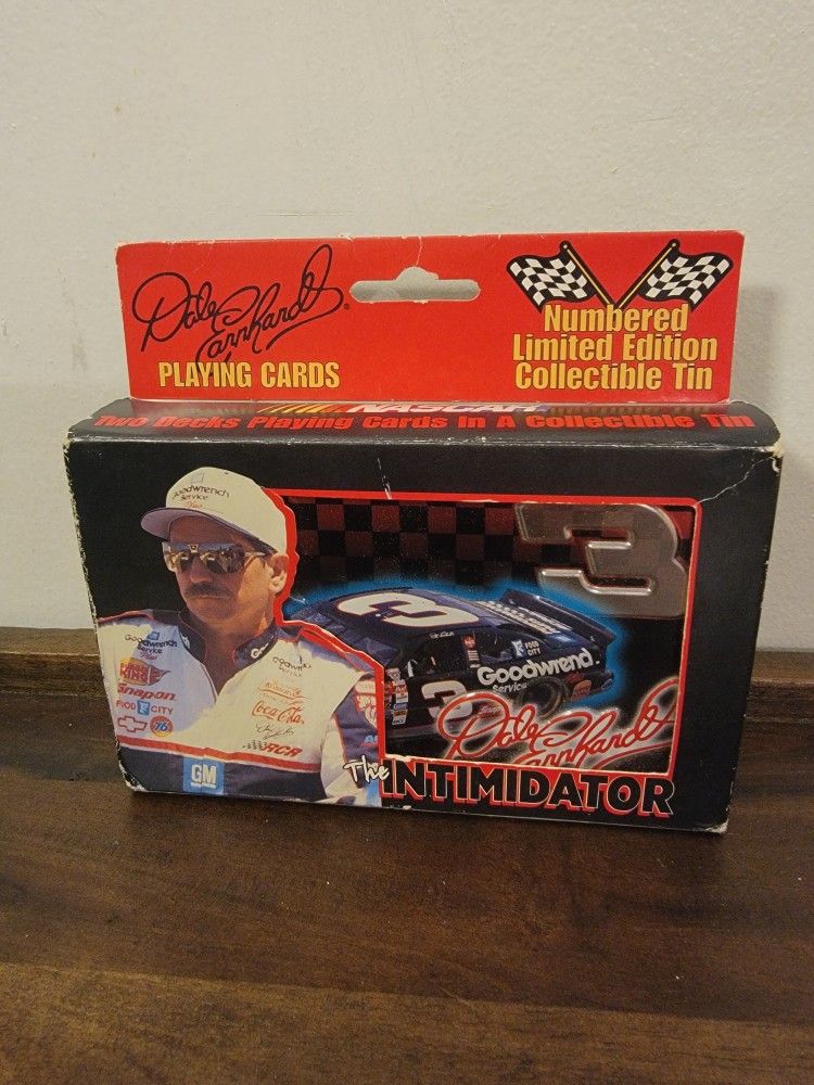 NASCAR Dale Earnhardt Playing Cards, Limited Numbered Edition Collectible Tin, The Imtimidator #3