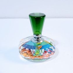 Brand New: Beautiful Crystal Perfume Container.