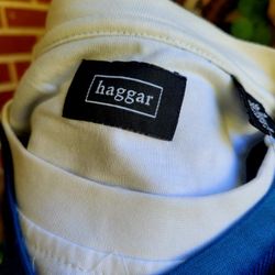 Haggar Long Sleeve Blue Shirt