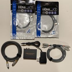 HDMI 4K Audio Extractor With 2-HDMI Cables  1-Optical Cable And 1- Stereo Cable 