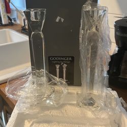 Godinger Crystal Candle Holders
