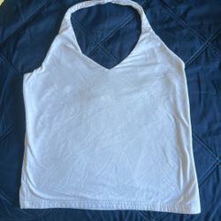 White Halter Top