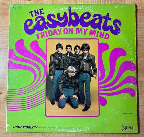 The Easybeats ‎– Friday On My Mind Vinyl LP Record Australia's Beatles
