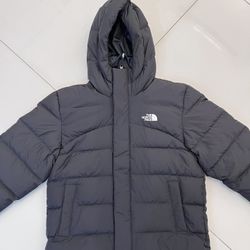 The North Face Men's Baltic Down Puffer Hoodie Jacket Black Sz Medium