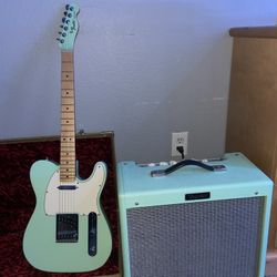 Fender Fender FSR Telecaster matching headstock & Blues junior Surf Green MIM 2009