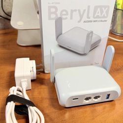 Portable Wireless Travel Router, Berylx AX GL-MT3000, WiFi 6