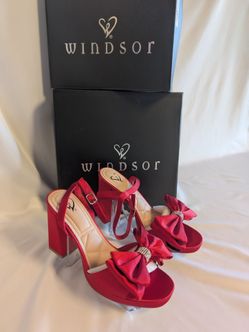 Brand New Red heels Windsor size 7.5 and 8