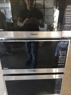 2.2 cubic stainless steel microwaves