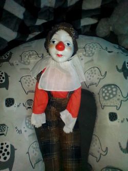 Glass Clown Doll