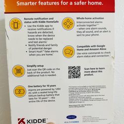 🧯Kidde Smoke Alarm with Smart Features Model P4010ACS-WF