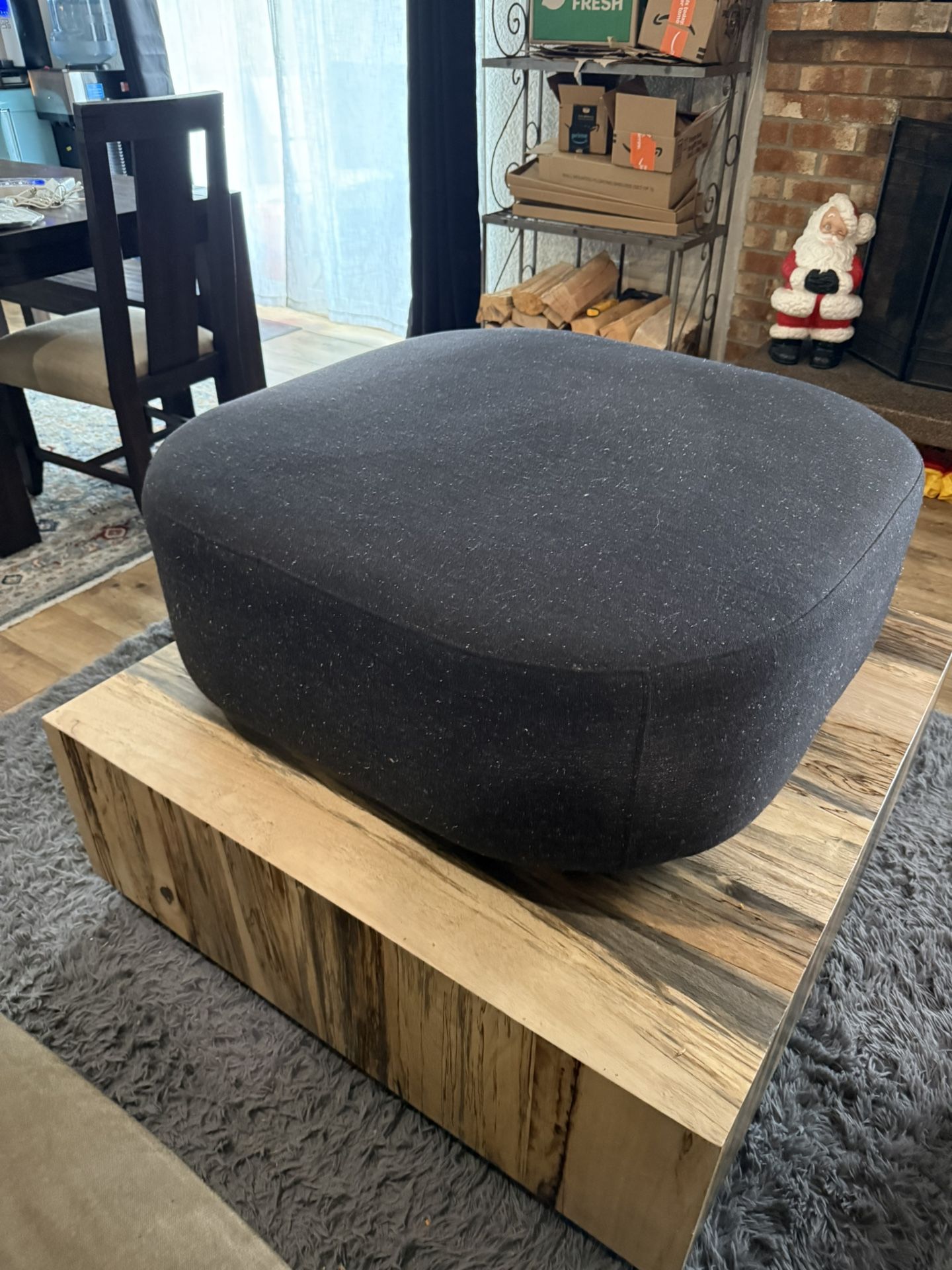 Dark Gray Ottoman