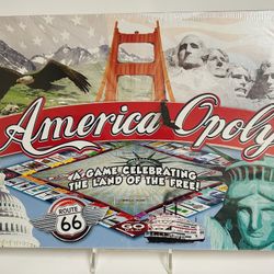 Americaopoly Board Game Late For The Sky America-opoly Monopoly - New Sealed