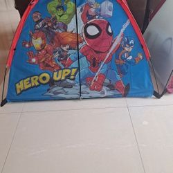 Marvel Tent With Sleeping Bag and Flash Light