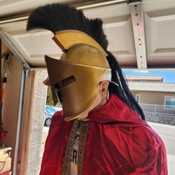 Gladiator Helmet Shield And Cape