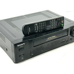 Sony SLV-340 VHS VCR 4 Head With Remote!!! Tested!!!