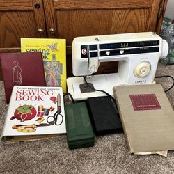 Sewing Machine And Books