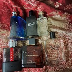 Men's Cologne Lot - Prada, Abercrombie, Michael Malul, Black Noir