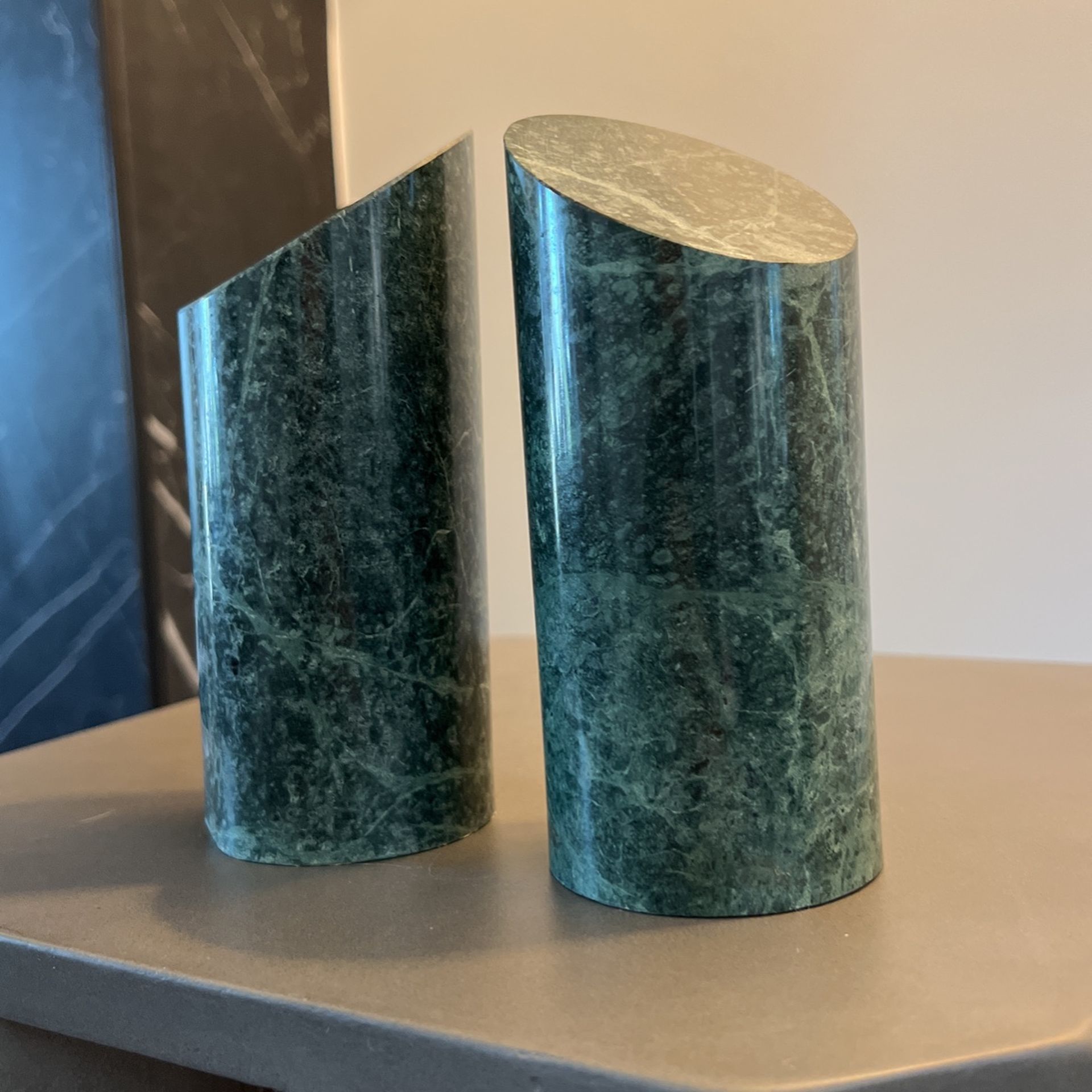 Vintage Marble Bookends