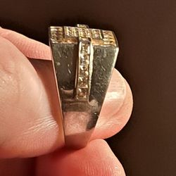 Silver Men's Size 10 Ring