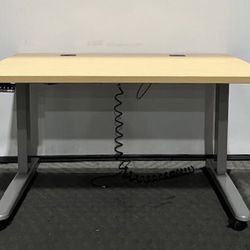 Adjustable Height Desk, Powered, Mobile,30”D x 48”W