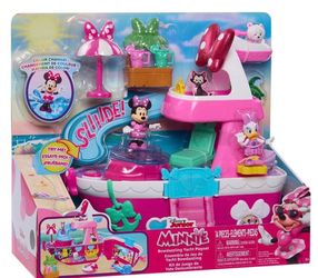 Disney Junior Minnie Mouse Bowdazzling Yacht Playset: Plastic Boat Playset with Figures & Accessories