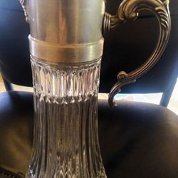 Vintage 1940s charette silver over glass