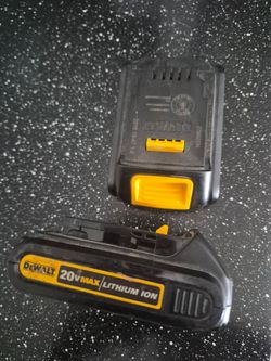 2 Dewalt drill battery