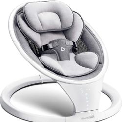 Munchkin Baby Swing, Portable and Lightweight, Bluetooth Enabled Electric Infant Rocker with Natural Sway in 5 Ranges of Motion, Newborn Nursery Essen