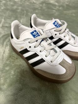 Adidas Samba Kids Sneakers White Black - Size 6C