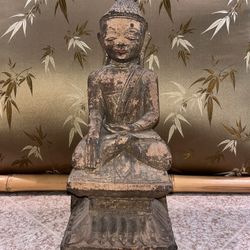 Antique Chinese Wood Deity