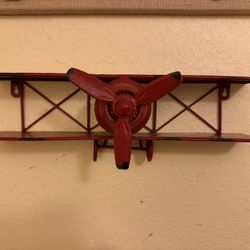 Red Airplane Mini Shelf