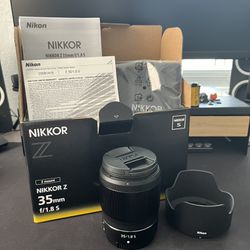 Nikon Nikkor Z 35mm F1.8 Lens