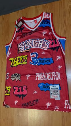 Mitchell & Ness Allen Iverson 76ers Graffiti Jersey