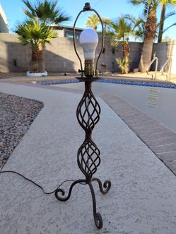 Wrought Iron Lamp