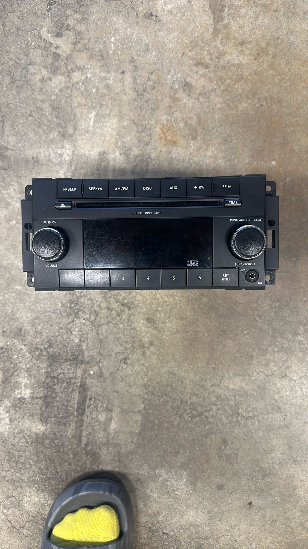 Jeep Wrangler OEM Head unit, W/ Mounting Bracket