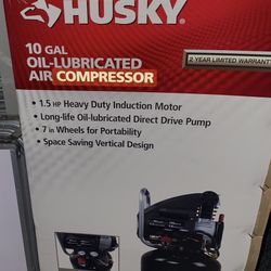 New Air Compressor Husky 10 Gal