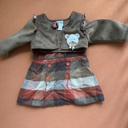 Baby girl party dress with jacket 3-6 months