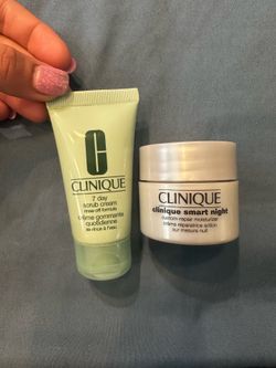 Clinique Green & Cream Skincare Duo - Scrub Cream + Smart Night Moisturizer