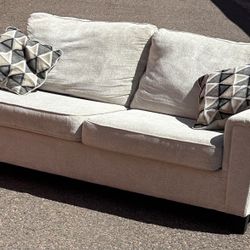 Flawless Light Gray/beige Sofa // FREE DELIVERY