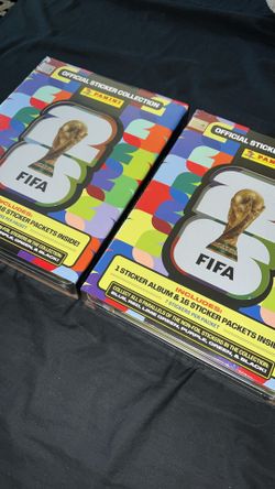 2026 Panini FIFA World Cup Collectors Tin w/ Sticker Album + 16 Sealed Packets