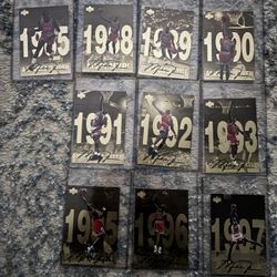 1998 Michael Jordan Large Print Cards 