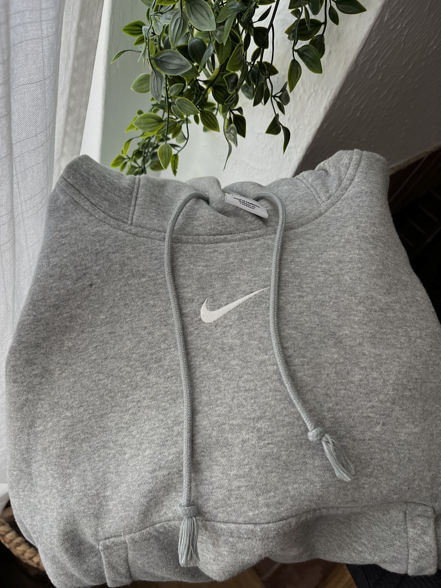 Grey Oversized Nike Hoodie